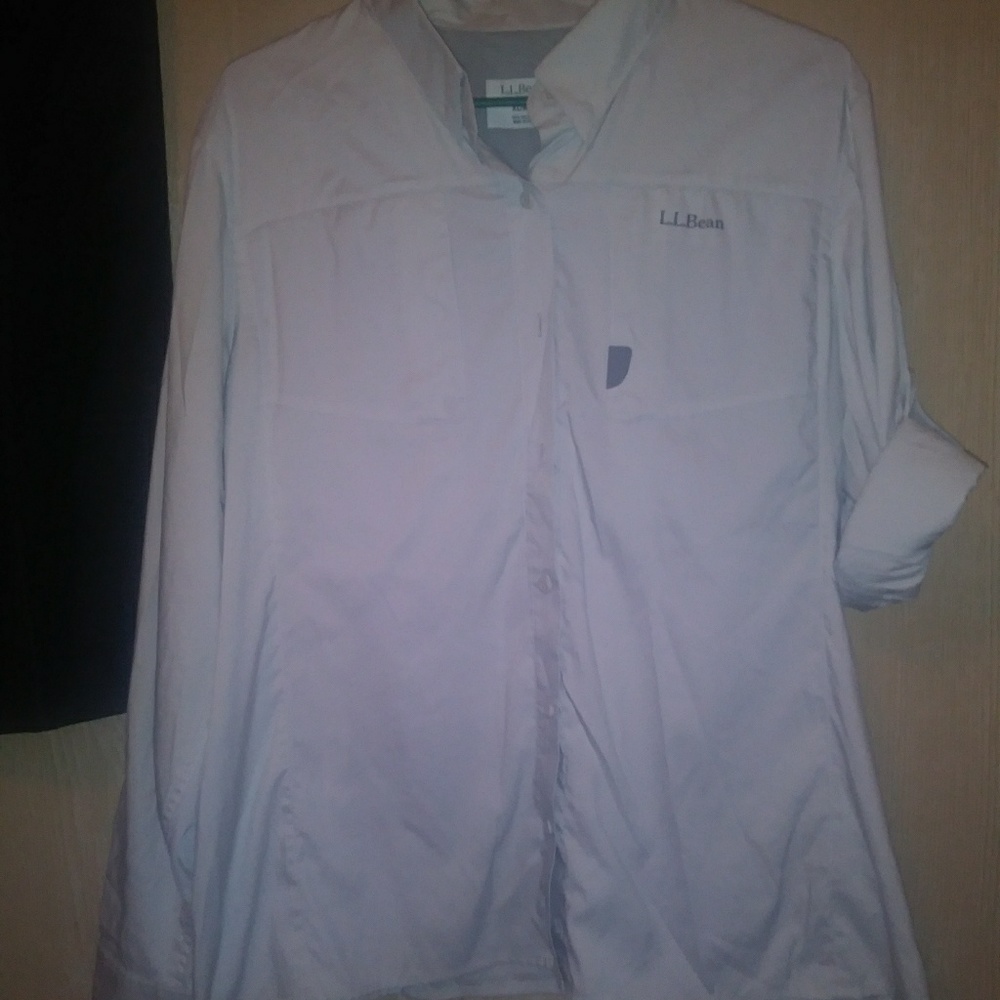 NWOT L.L Bean Tropicwear Long Sleeve Shirt